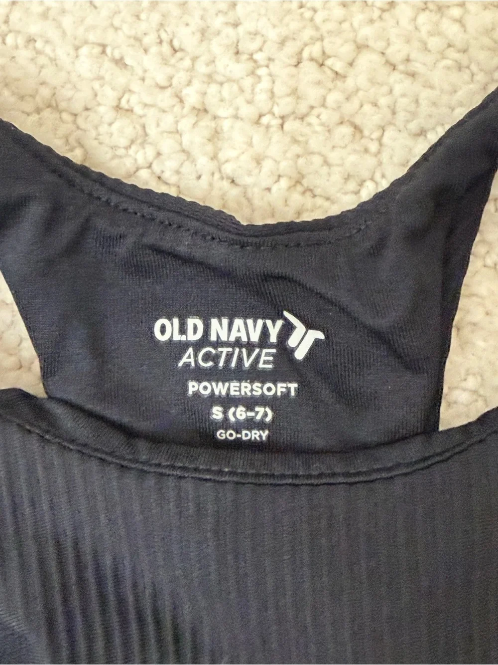 Old Navy Black Crop Tank and Light Blue Skater Set